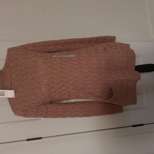NWT taupe Heather cotton sweater